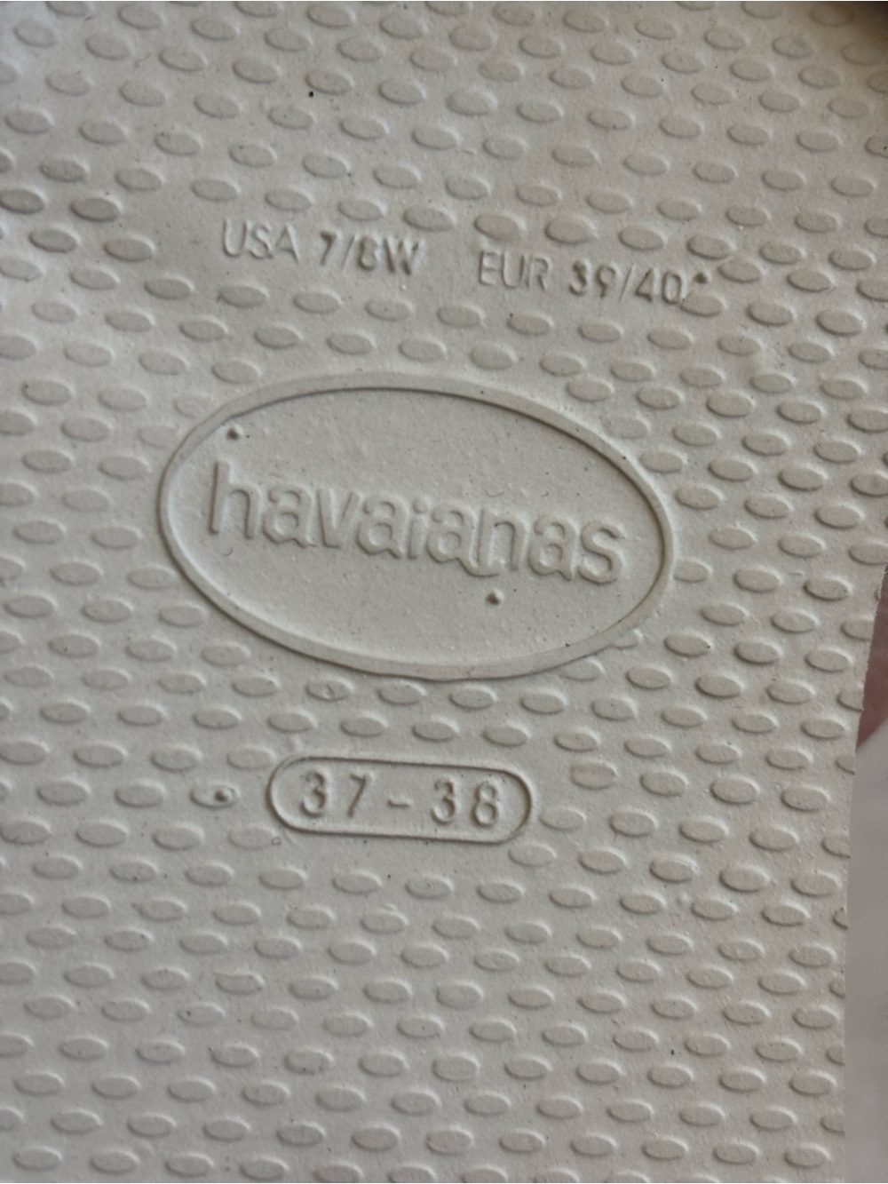 NWT Havaianas You St. Tropez Shine Beige Bow Flip Flops Women’s Size 7/8 - Picture 7 of 7